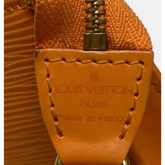 Authentic Louis Vuitton Fawn Epi Pochette Accessoires Bag Brown with Dust Bag - Picture 9 of 13